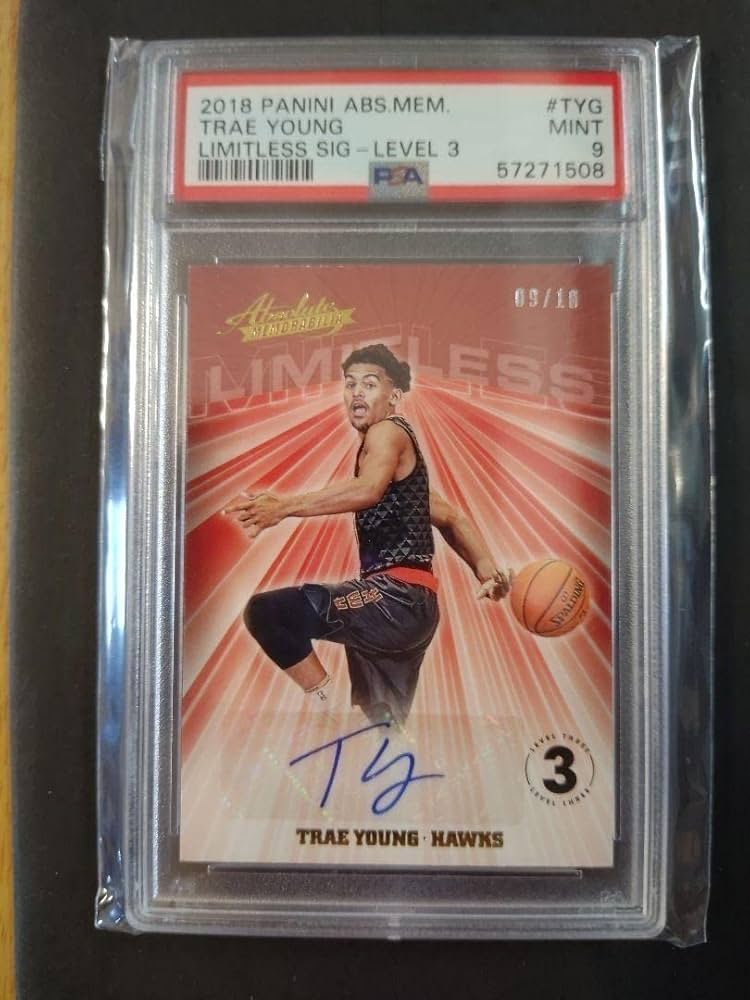 トレイヤング直筆サインオートpanini Revolution PSA8