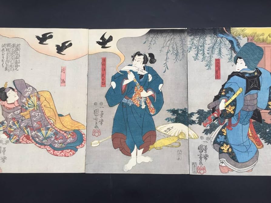 春色入船帳」歌川国芳画 揃3冊|艶本 春画 浮世絵 和本 猫 江戸時代 木
