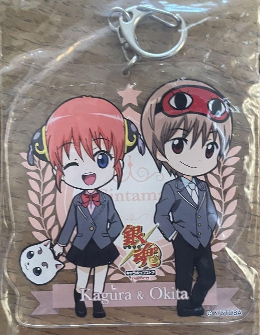 銀魂】おっこち！ アクスタ 沖田 神楽 銀魂 アクリルスタンド 小さく