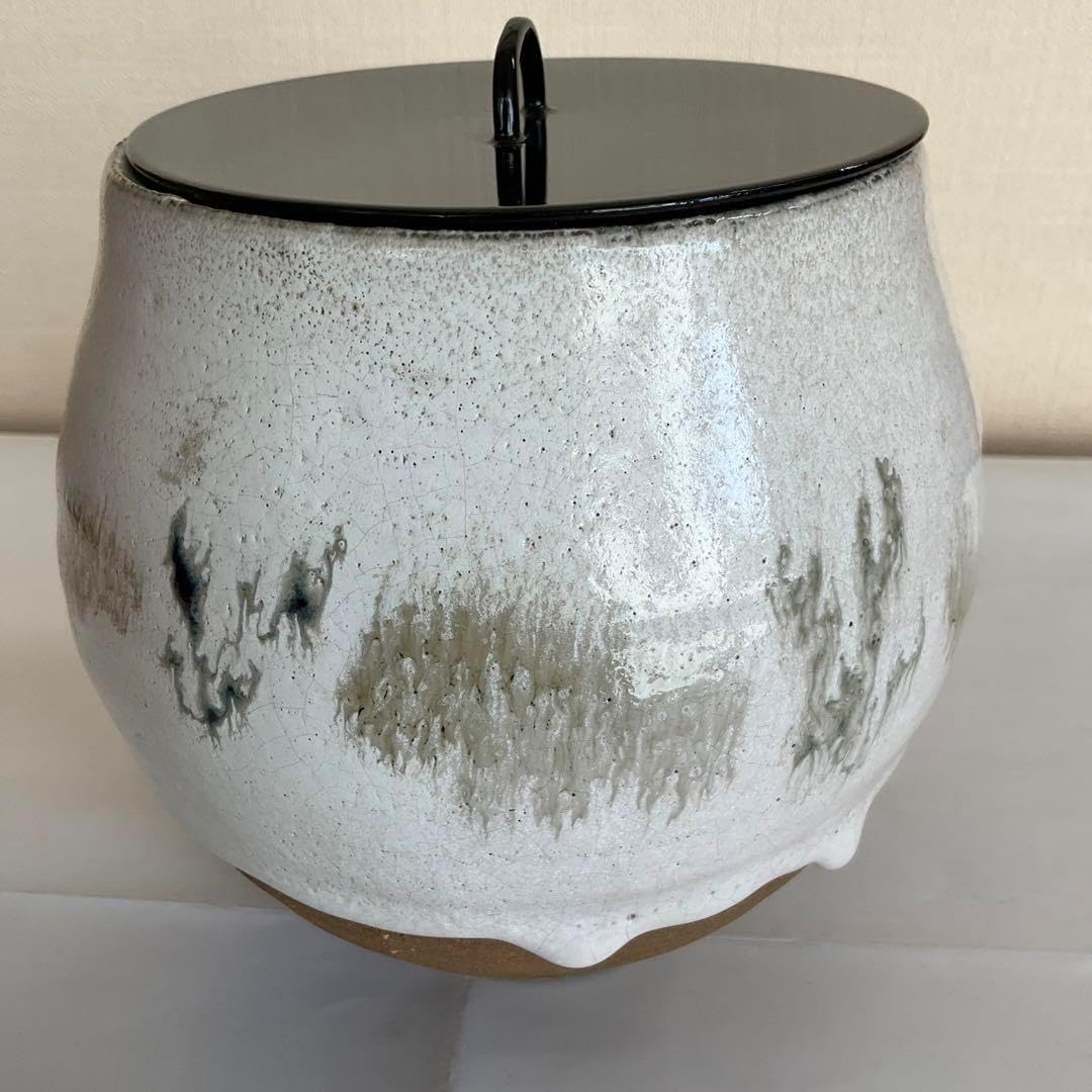 人間国宝 清水卯一作 水指 共箱