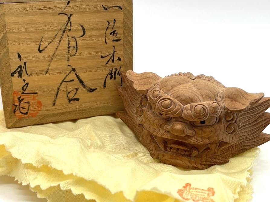 茶道具 香合 一位 一刀彫 木魚 公之刀 【公式通販】