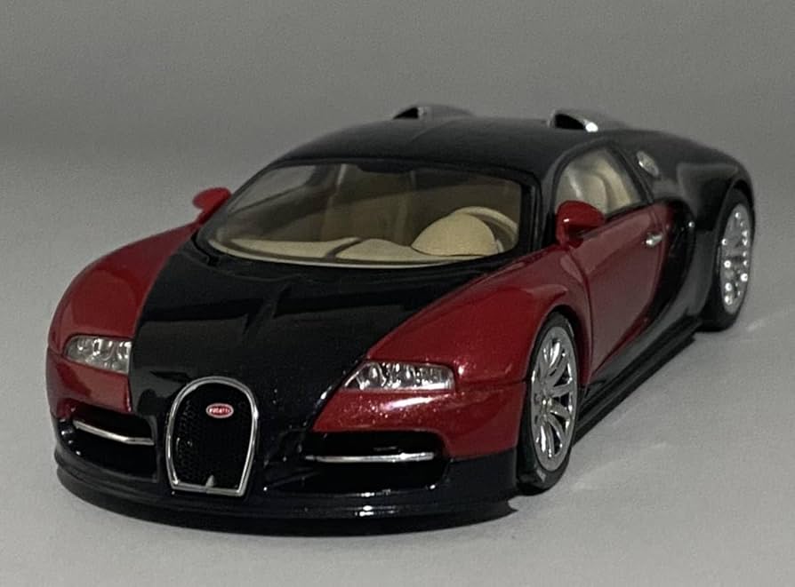 Amazon | AUTOart 1/43 Bugatti EB 16.4 Veyron Showcar Black/Red