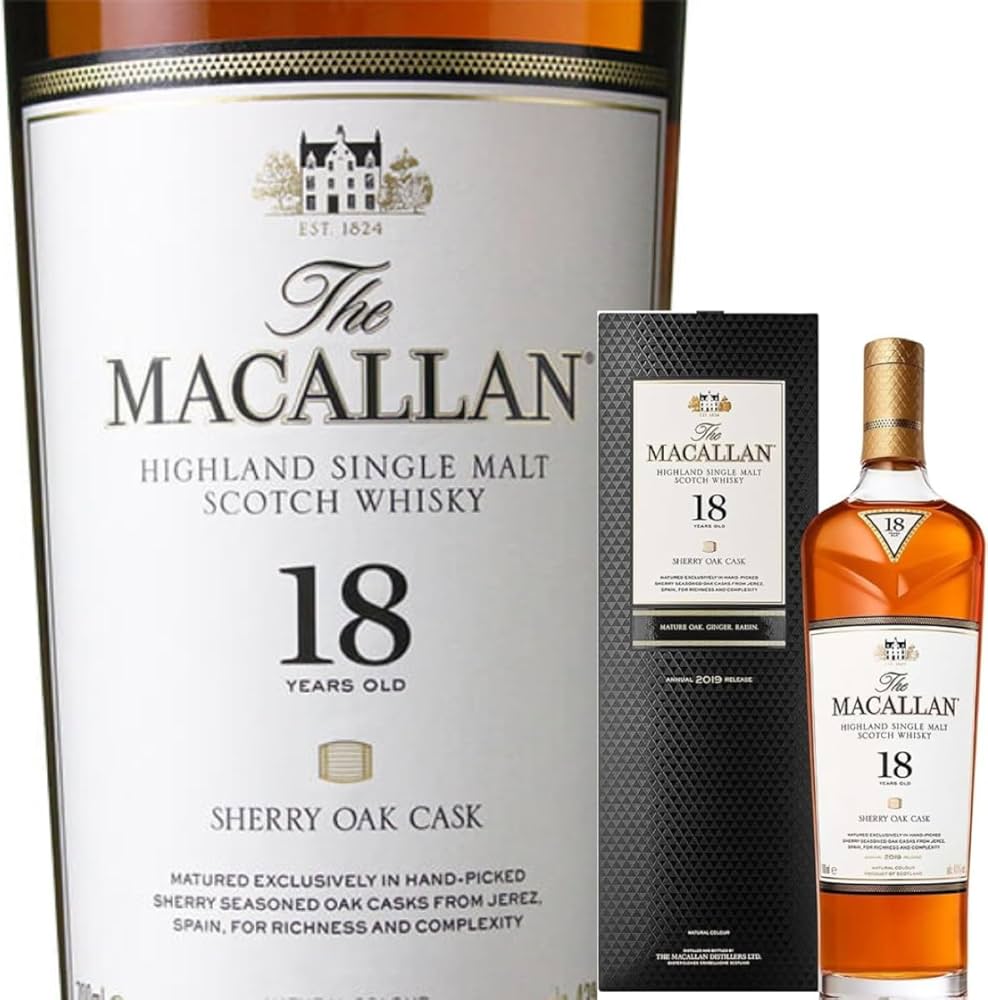 The Macallan 18年 シングルモルトウイスキー 700ml 43%