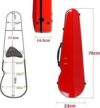 Amazon.co.jp: バイオリンボックス、4/4 3/4 耐久性 バイオリンケース