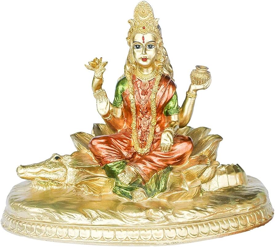 Amazon.co.jp: ヒンドゥー教女神 ガンガ像 - インドの神 ギャンジス