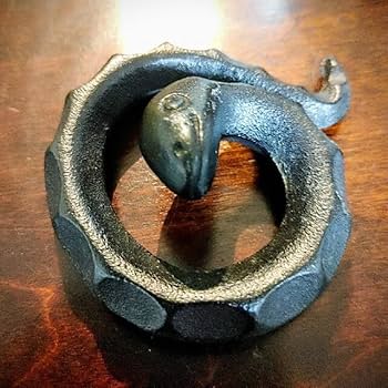 Amazon.co.jp: 南部鉄器 岩鋳 蛇 ヘビ へび 文鎮 ペーパーウエイト