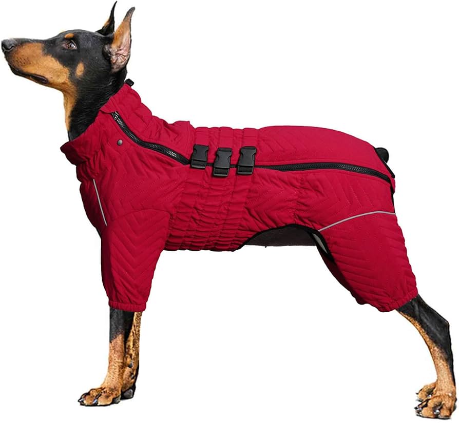 Amazon | UOSIA 犬用スノーコート 冬用子犬服 防水 防風 犬用フリース