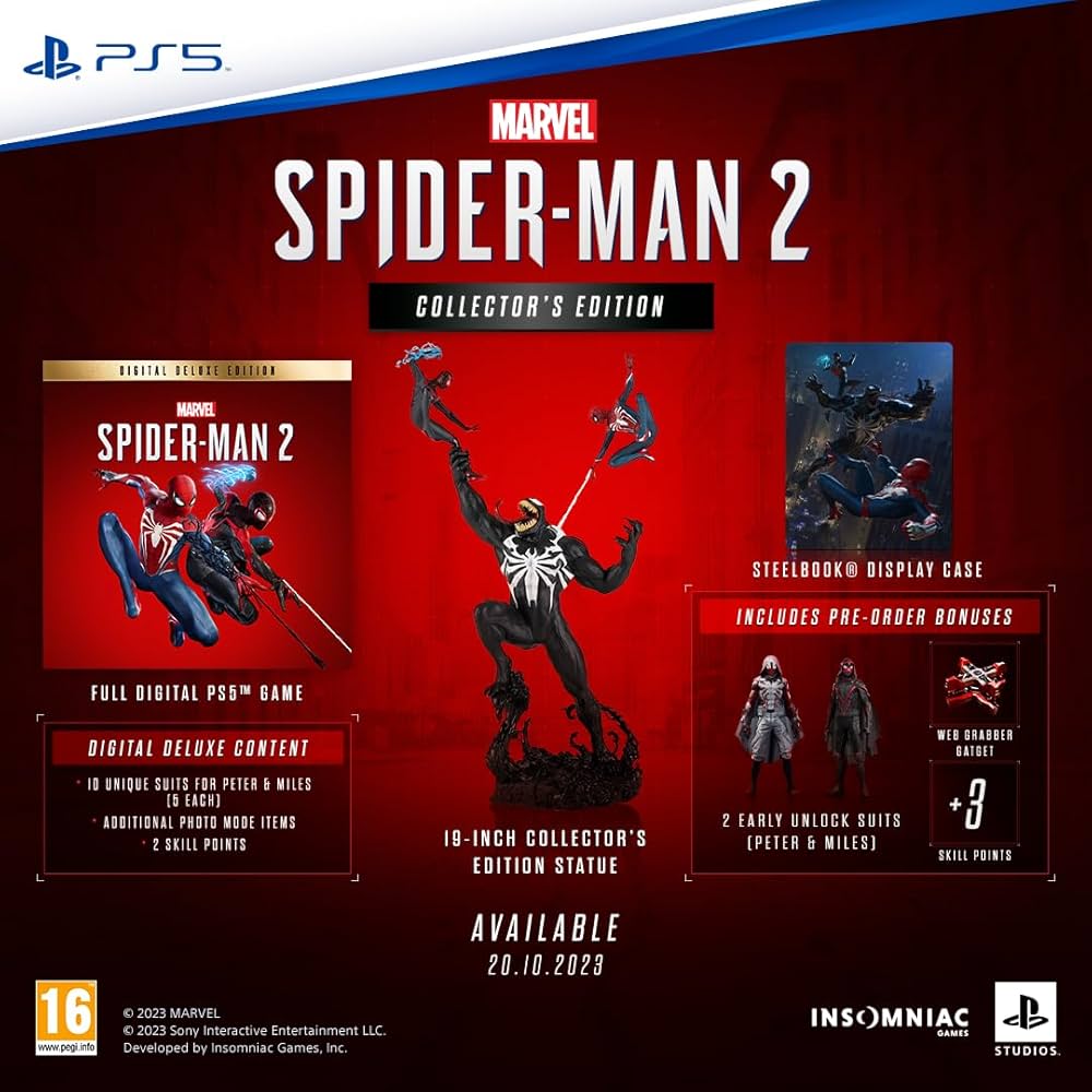 Amazon.com: Sony Marvel: Spider-Man 2 - Collector Edition (PS5