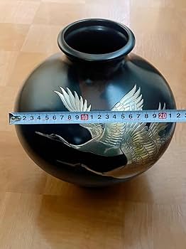 大型 特大 真峰 高岡銅器 花瓶 飾り壺 ビンテージ〈検 茶道 池坊 立花