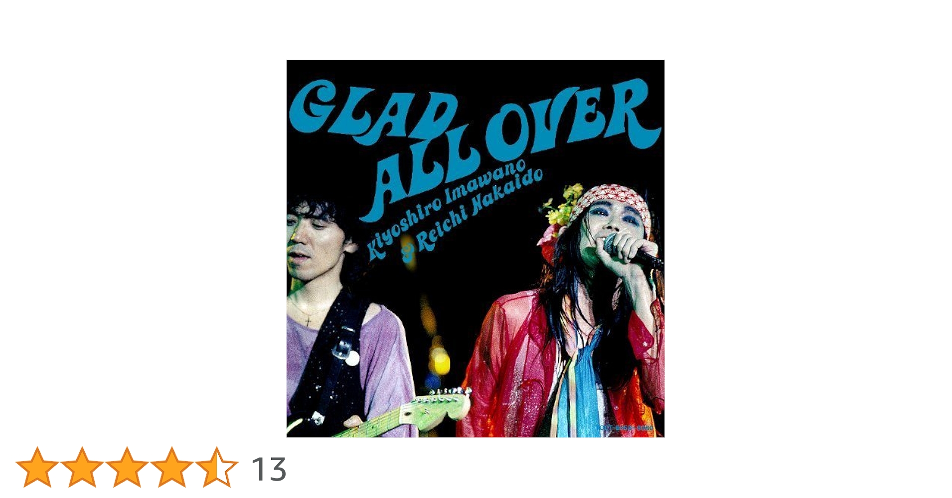 忌野清志郎 & 仲井戸麗市 1994年 グラッドオールオーヴァー Tシャツ