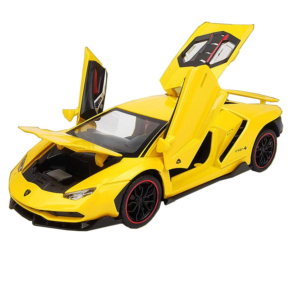 Lamborghini Sian イエローのオープンカー型ミニカー Lamborghini Sian
