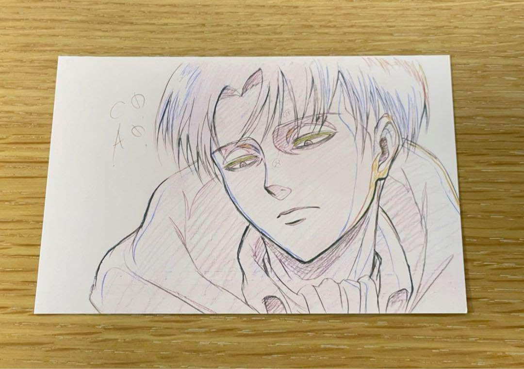 進撃の巨人 リヴァイ ポストカード 原画展 リヴァイ兵長 Amazon.co.jp