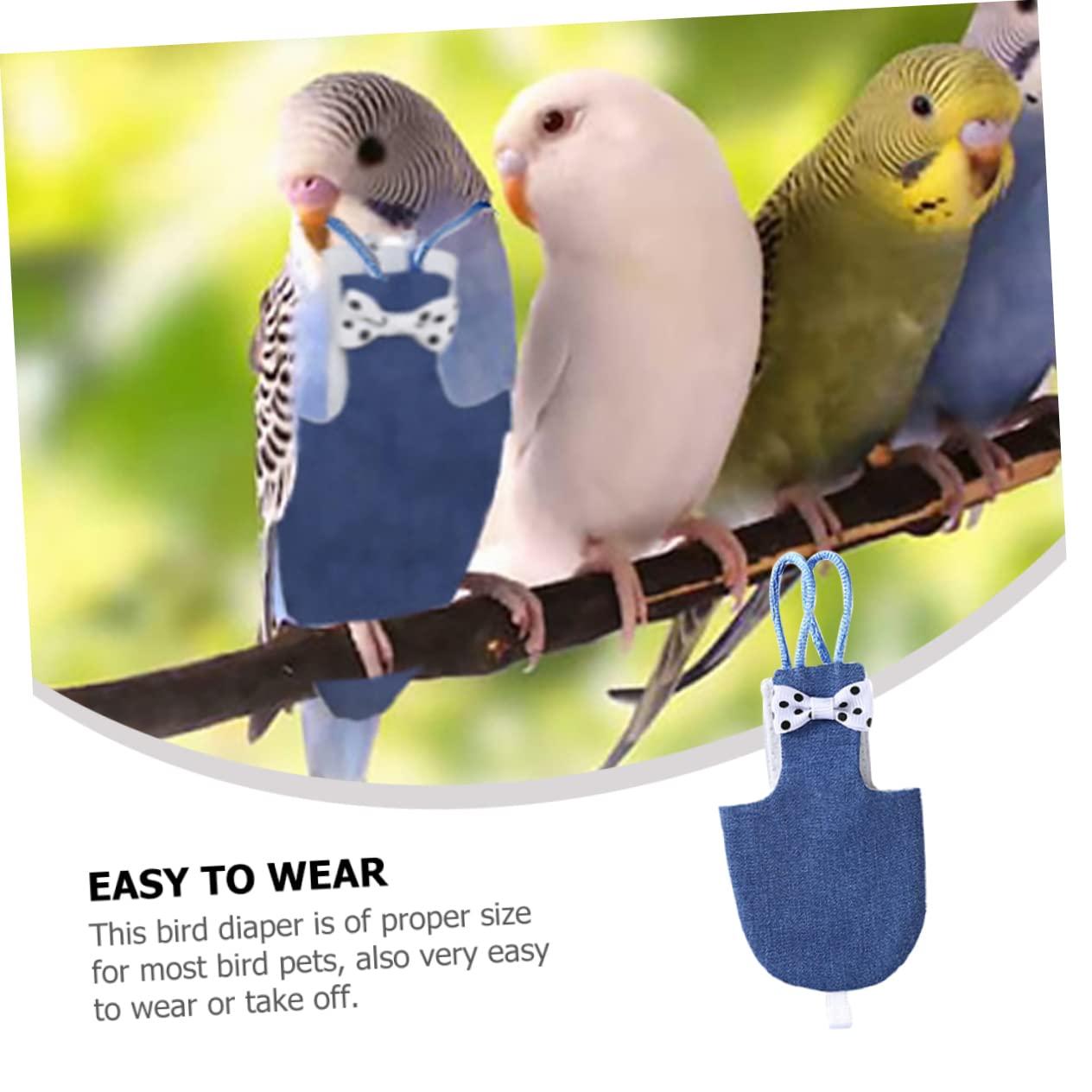 Amazon.co.jp: Beavorty 鳥のおむつ フライトスーツ セキセイインコの