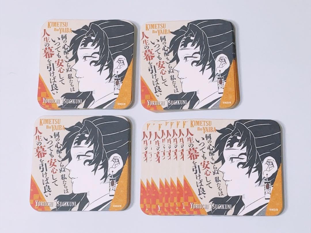 鬼滅の刃 原画アートコースター 継国縁壱 ㉚ 鬼滅の刃 継国縁壱＆黒死