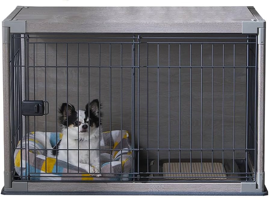 Amazon | アイリスオーヤマ 犬 サークル ウッディサークル インテリア