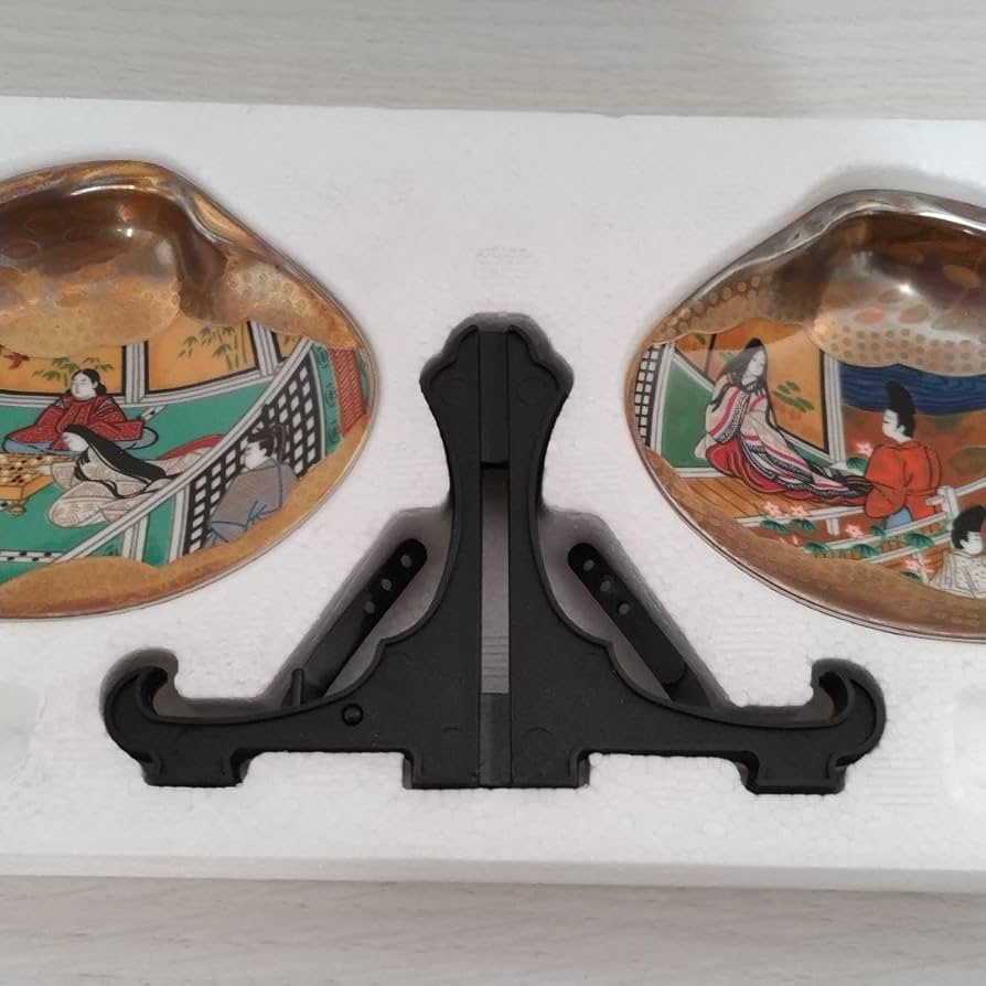 Amazon | フランクリン画廊 徳川黎明会 源氏物語 貝合わせ 貝絵皿