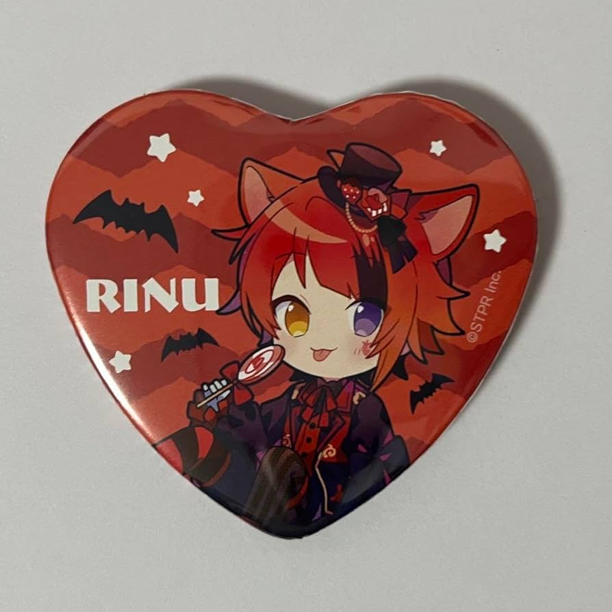 すとぷり莉犬缶バッチ2023ハロウィンハートの缶バッチ