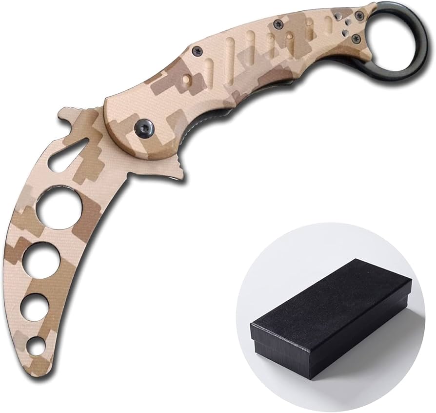 Amazon.co.jp: XUANDONG バタフライナイフ 刃無し トレーニングツール