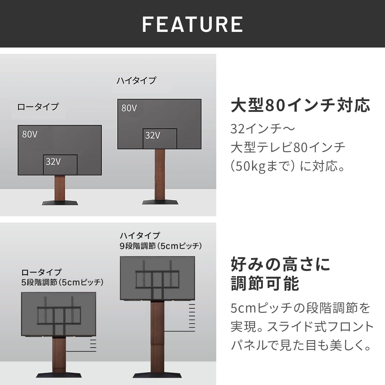 やくもさん限定】WALL V3ロータイプ ホワイトオークベース棚板ラージ