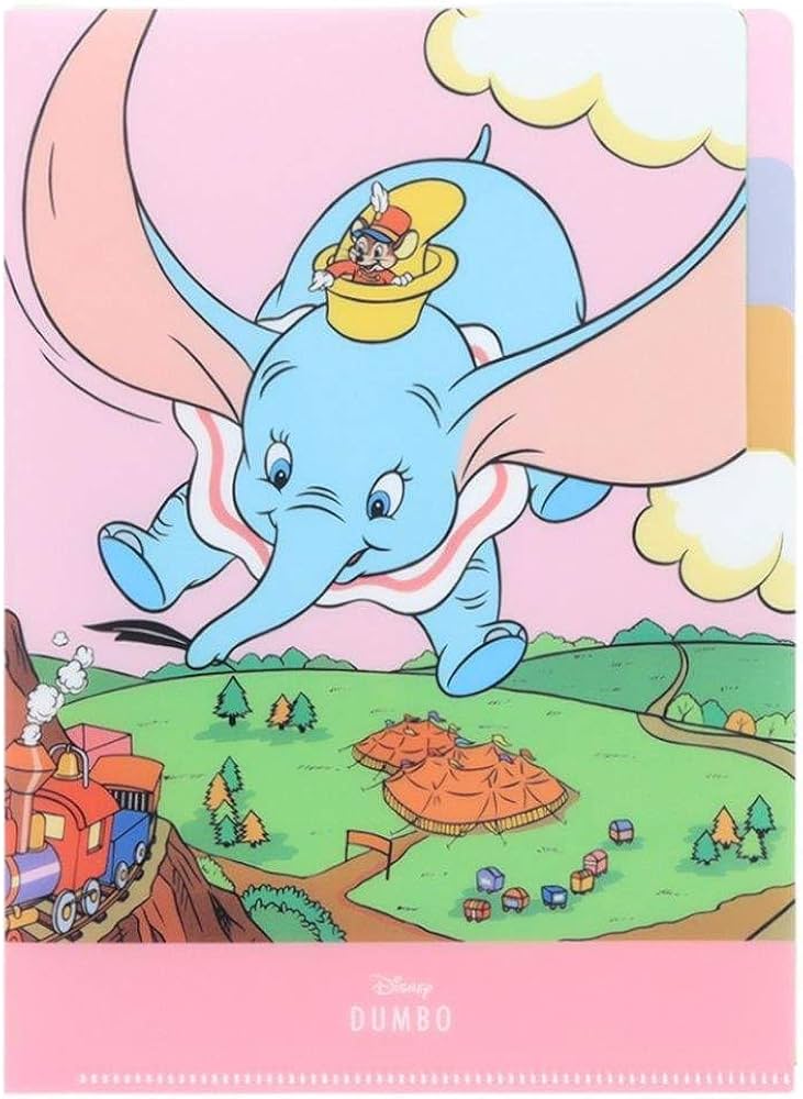 Amazon.co.jp: ダンボ[ポケットファイル]3ポケットA5クリアファイル