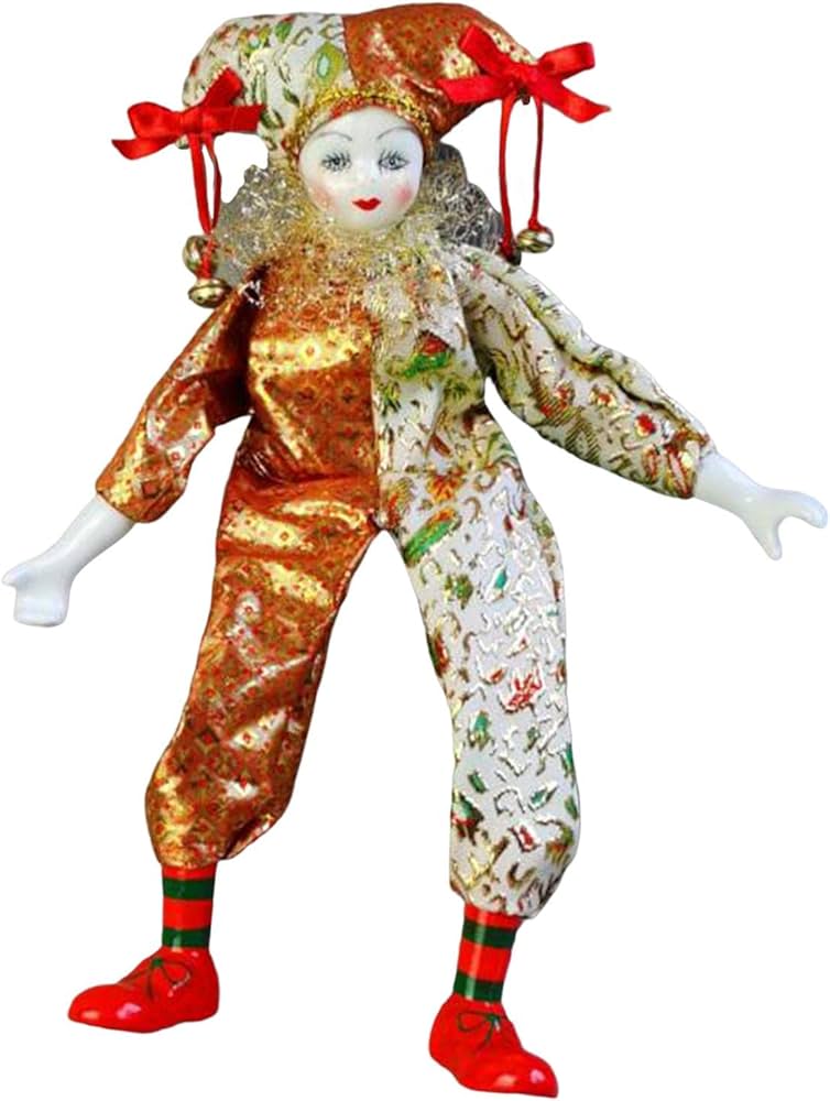 台湾製FlambroTaiwanフィギュリンピエロ道化師CR7066