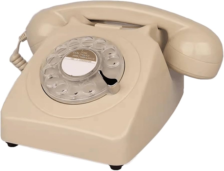 Amazon.co.jp: レトロ電話、回転式ダイヤルヴィンテージコード付き電話