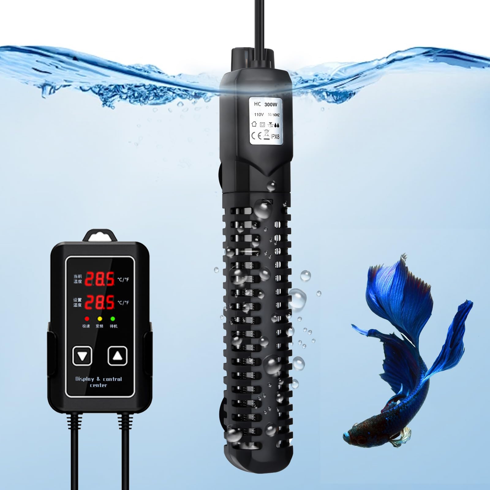 Amazon | HUIZHOU 水槽 ヒーター オートヒーター,LED ディスプレイ