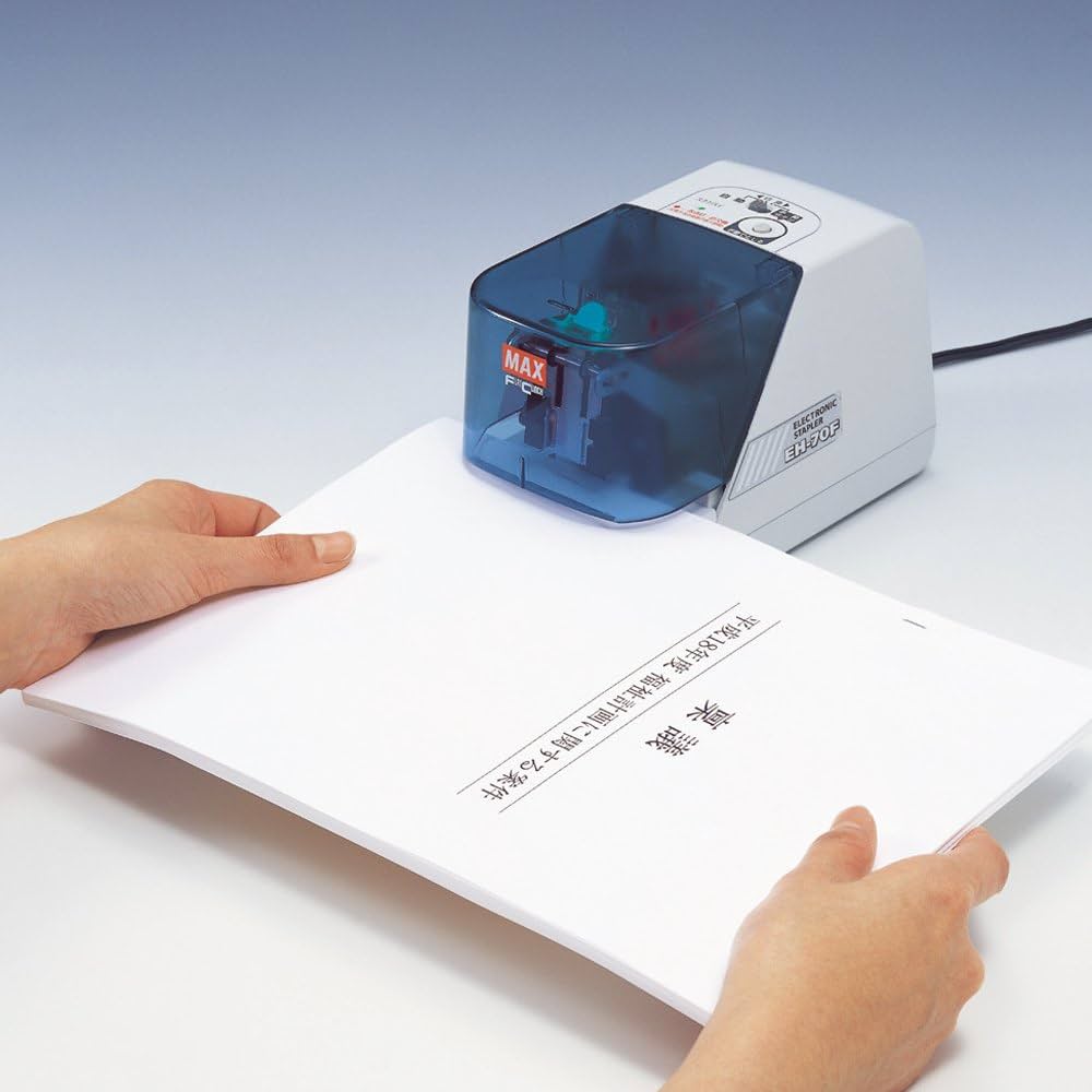 Amazon | マックス ホッチキス 電子ホッチキス フラットクリンチ EH