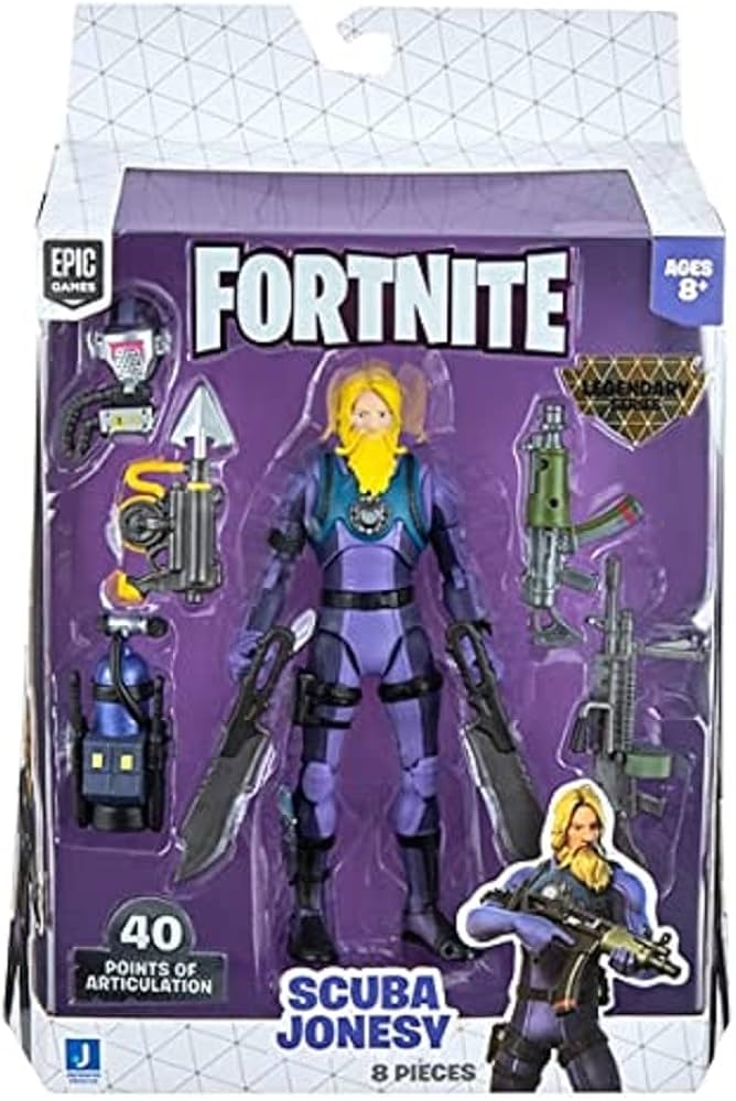 Amazon.com: Fortnite Legendary Series Scuba Jonesy, 6-inch Highly
