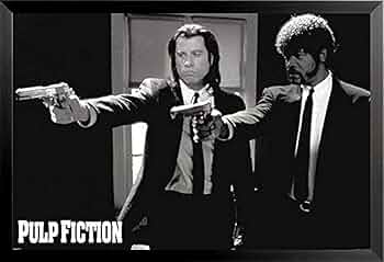 Amazon.com: Framed Pulp Fiction Vincent and Jules Duo Pointing