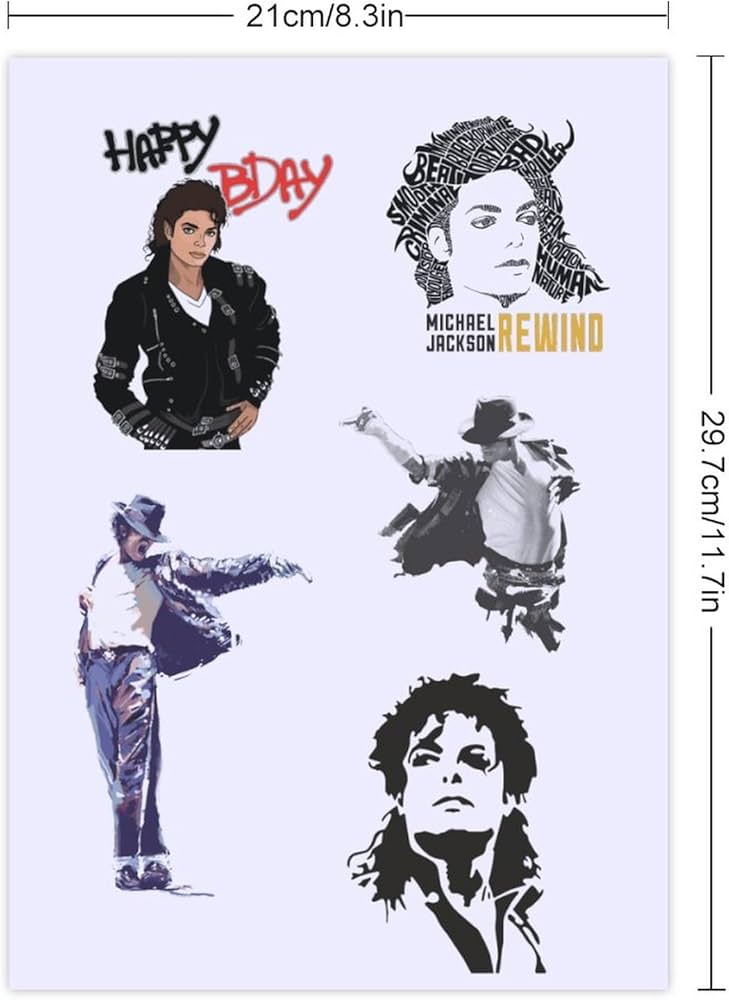 Amazon.co.jp: ステッカーセット マイケル・ジャクソン マイケル