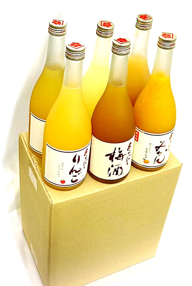 もえ 梅乃宿 あらごしみかん2本、みっく酒2本、もも2本 計6本セット