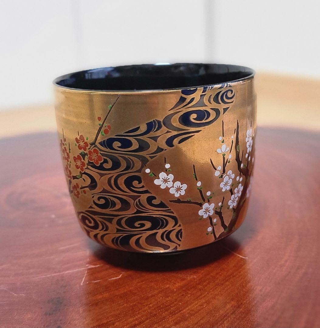 最新 抹茶茶碗 光琳梅 宮地英香 美品 箱なし 抹茶茶碗 光琳梅 宮地英香