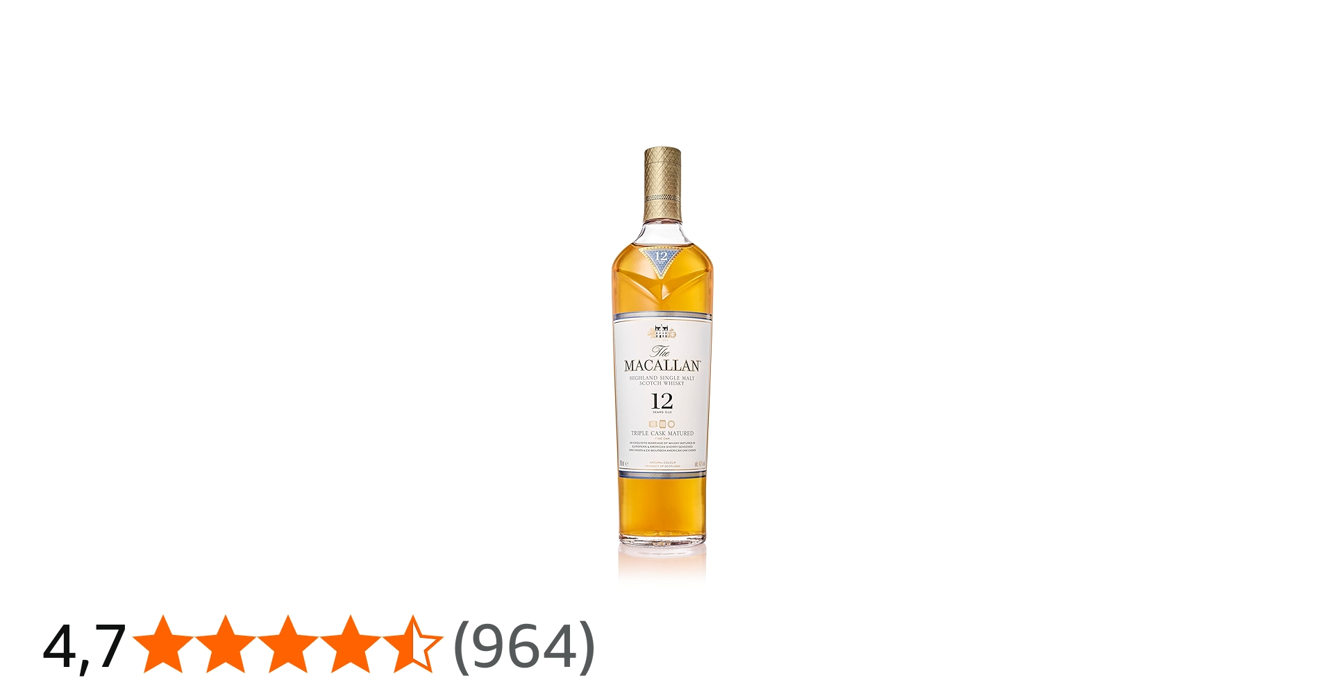 Macallan Triple Cask Maturet - 12 year old Whisky : Amazon.fr