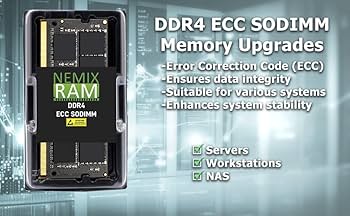 NEMIX RAM 64GB (2X32GB) DDR4 2400MHZ PC4-19200 2Rx8 1.2V CL17 260