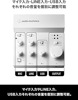 Amazon.co.jp: オーディオテクニカ AT-UMX3 WH USB オーディオミキサー