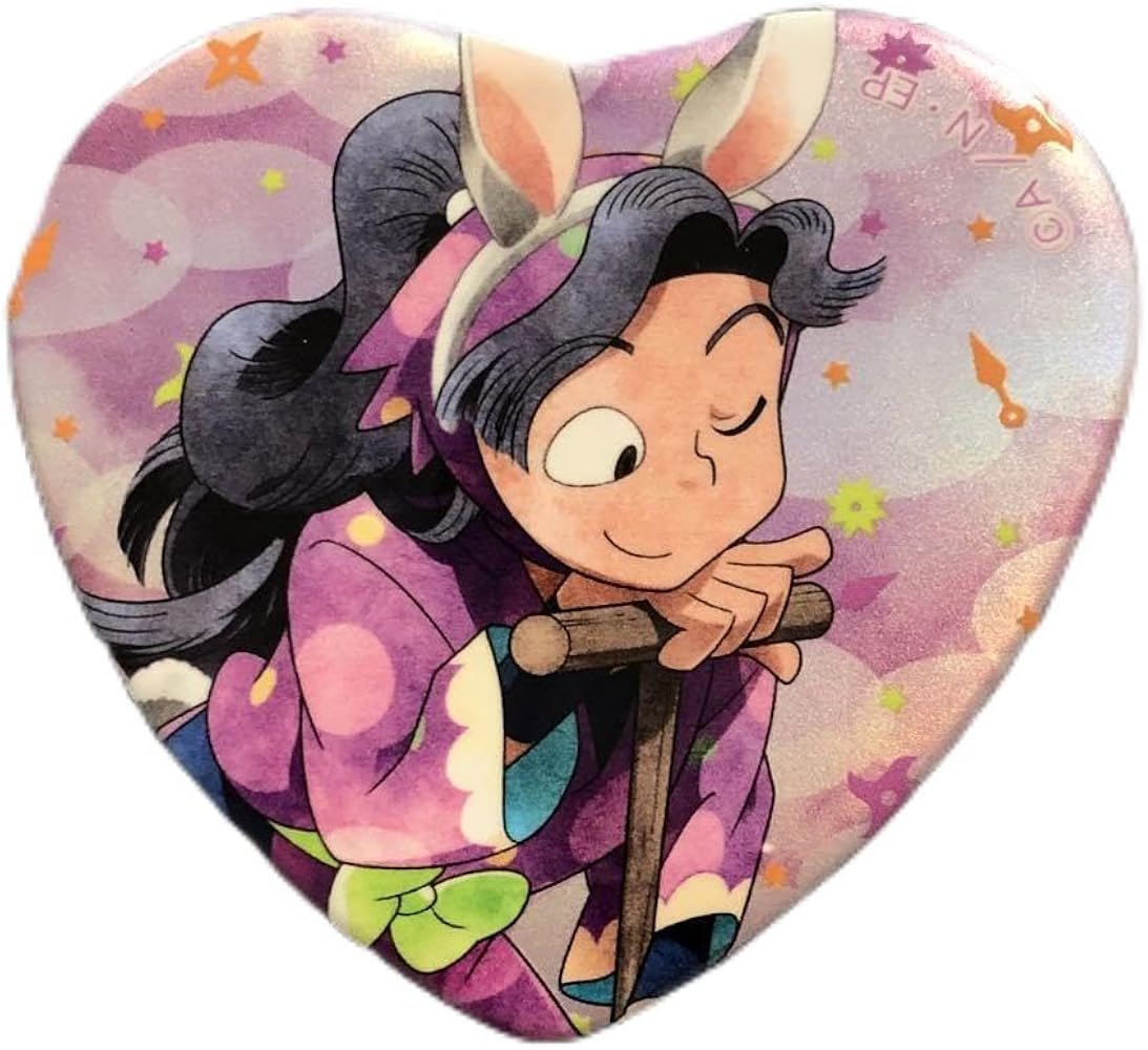 忍たま乱太郎 ナンジャタウン 缶バッジ 綾部喜八郎 ハート たまご 忍