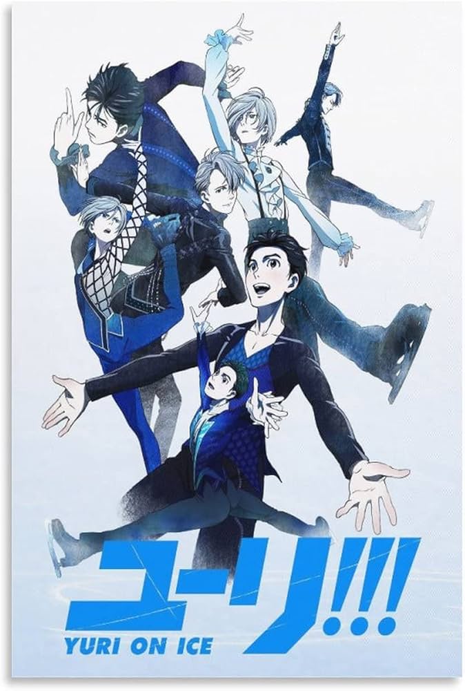 Amazon.co.jp: アニメポスター ユーリ・オン・アイス キャンバス