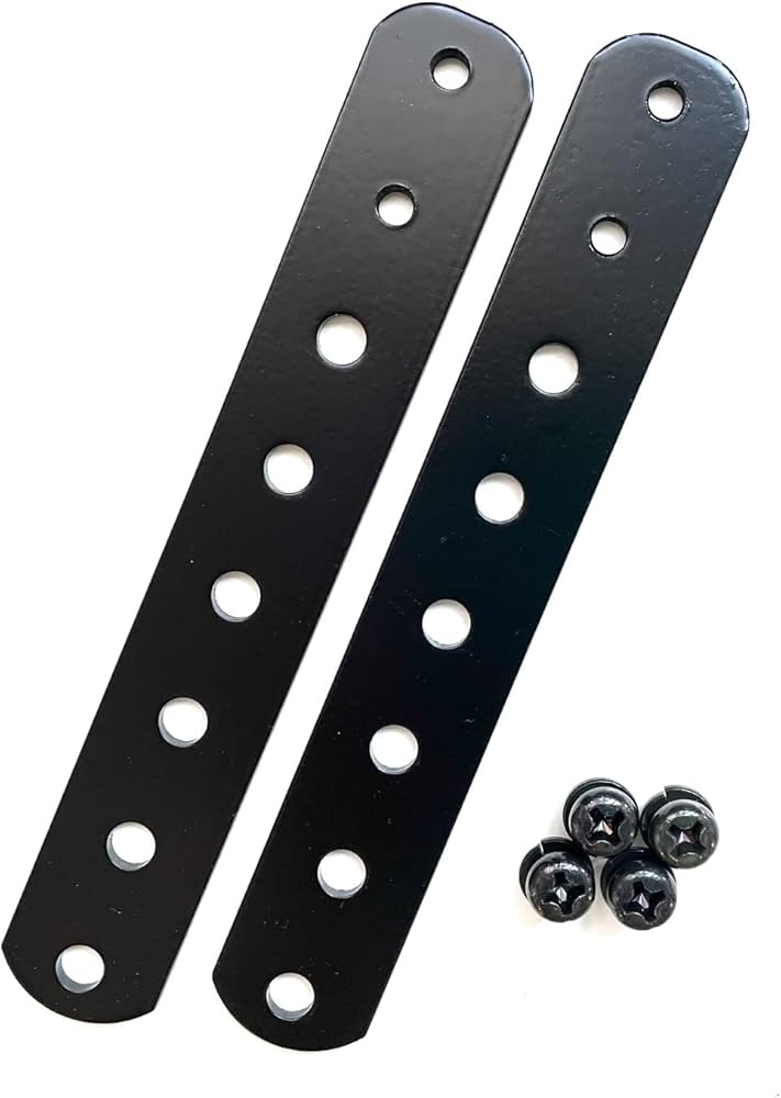 Amazon.co.jp: ［NAMINORIKOZOU］8穴延長ステー 黒 ネジ切りあり (2枚