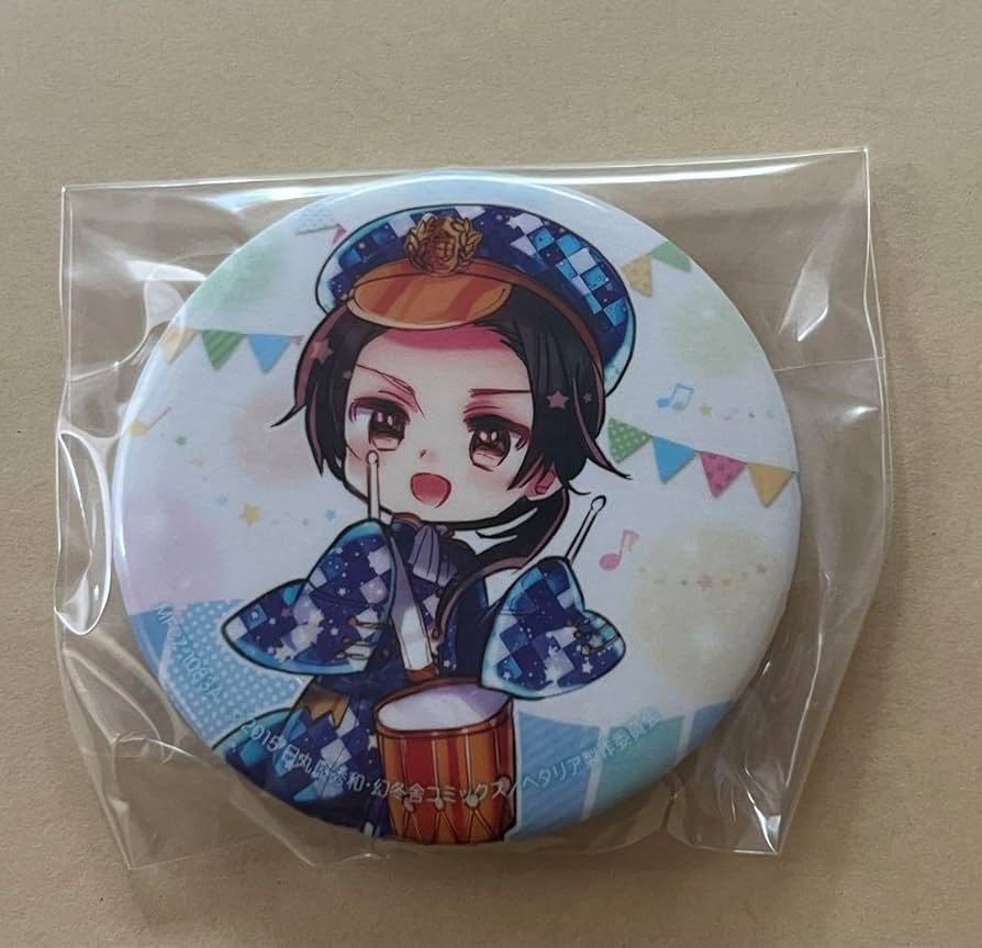 ヘタリア キャラクターソングcd best 中国 ロシア ドイツ 缶バッジ