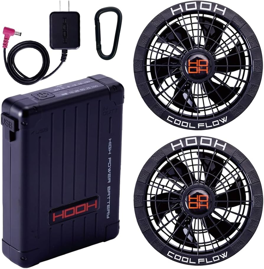 COOL FLOW V1902 FAN SET 19V 空調セット V1902快適ウェア用ファン