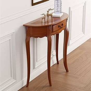 猫脚 アンティーク コンソール サイドテーブル 2段チェスト 飾り彫り