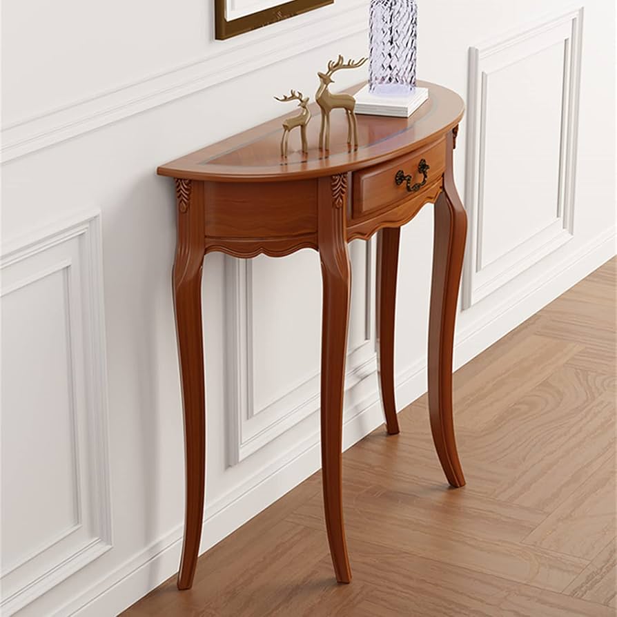 英国アンティーク猫脚コンソールテーブル/木製机/飾り棚サイドテーブル