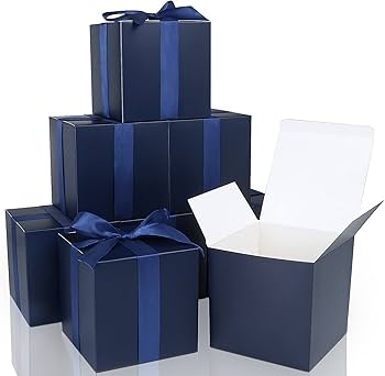 Amazon.com: COTOPHER Small Gift Boxes 25 Pack 5x5x5 inches Blue