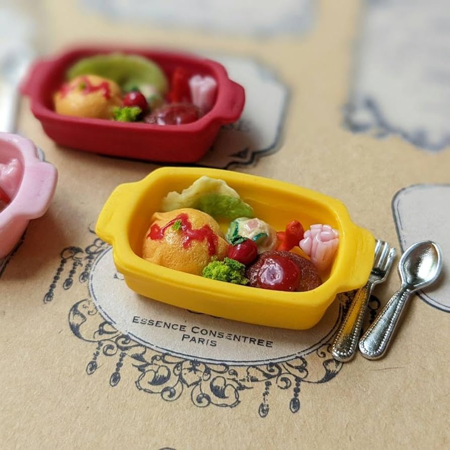 Amazon.co.jp: 【オムライスとハンバーグのお弁当】ミニチュアフード