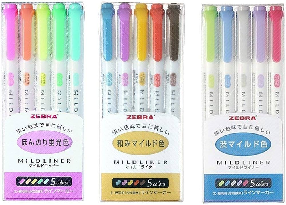 Amazon.co.jp: Zebra 15色フルセット マイルドライナー ソフトカラー