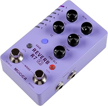 Amazon.com: MOOER R7 X2 Stereo Multi Reverb Pedal from Classic