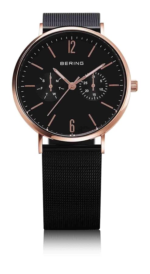 BERING ローズゴールド メッシュベルト 時計 BERING ローズゴールド