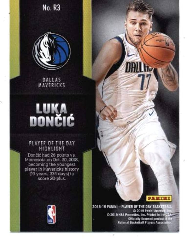 Amazon.com: 2018-19 Panini Player of the Day Rookies #R3 Luka