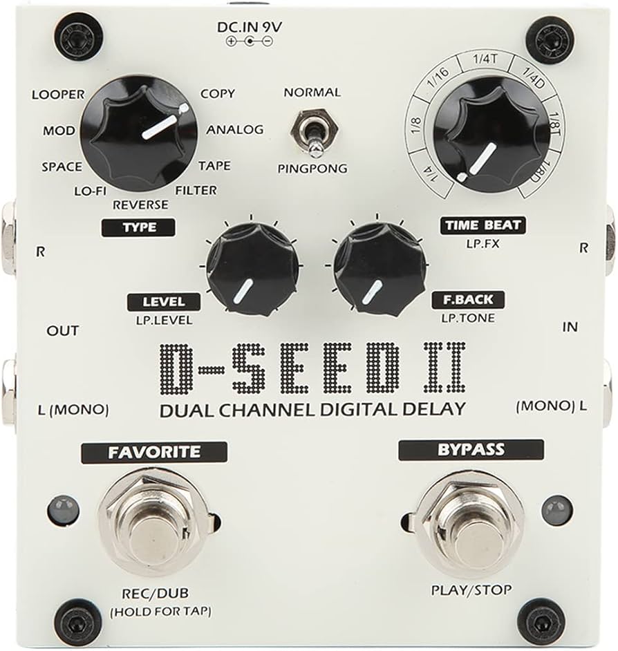 Amazon | Hilitand マルチ ペダル エフェクト 2 チャンネル デジタル